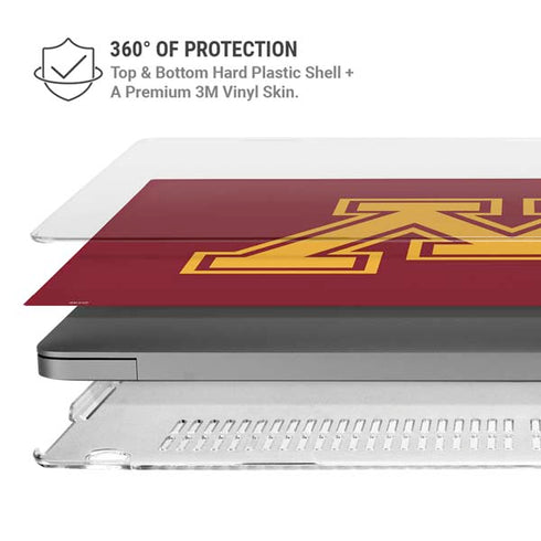 University of Minnesota M Logo MacBook Pro 14in (2021-24) Case plus Skin